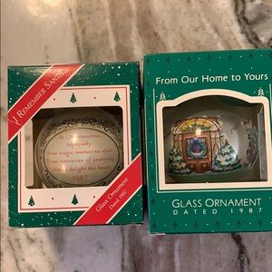 2 1987 Hallmark ornaments